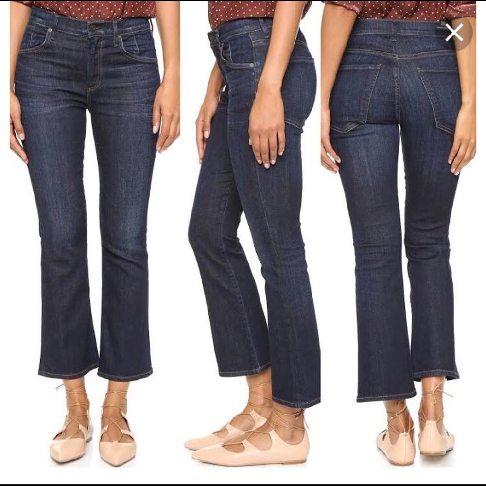 Nwt citizens of humanity crop high rise flare